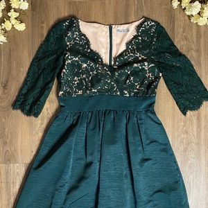 Eliza J V-Neck Cocktail Dress